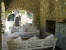 Sitting area in summer kitchen