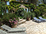 Steps on right leading to summer kitchen