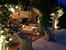 Summer kitchen at night